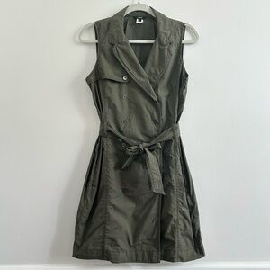 J. Crew Olive Green Sleeveless Dress